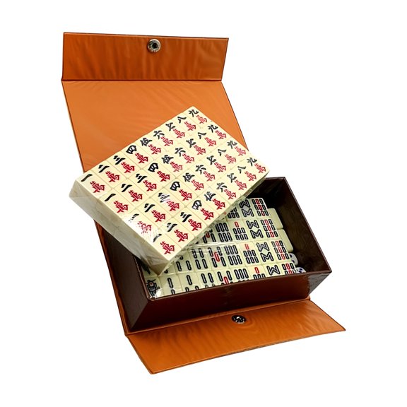 BESTSKY 1 Set Mahjong Set Square Shape Acrylic Resin For Family Gatherings And Parties