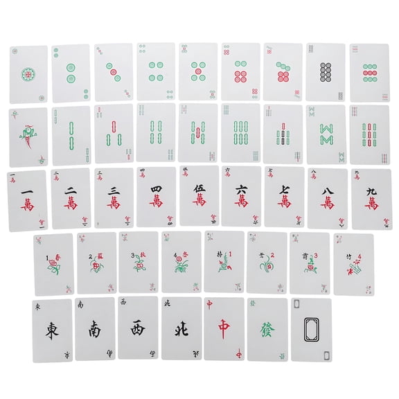 BESTSKY 2026 New 1 Set Waterproof Playing Cards Plastic Poker Mah-Jongg Cards Tool Entertainment Prop for Home,Bar,Office,Parties,Game Nights
