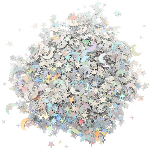 BESTSKY 1 bag of Glitter Confetti Sequin Star Moon Scatter Birthday Wedding Festival Confetti Mixed Style