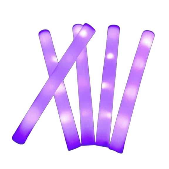 BESTSKY 10 Pack LED Pool Noodles, Glow in Dark Foam Sticks with Color Changing Lights, Lightweight Floating Toys for Night Swimming, Beach Parties, and Summer Outdoor Fun, Purple