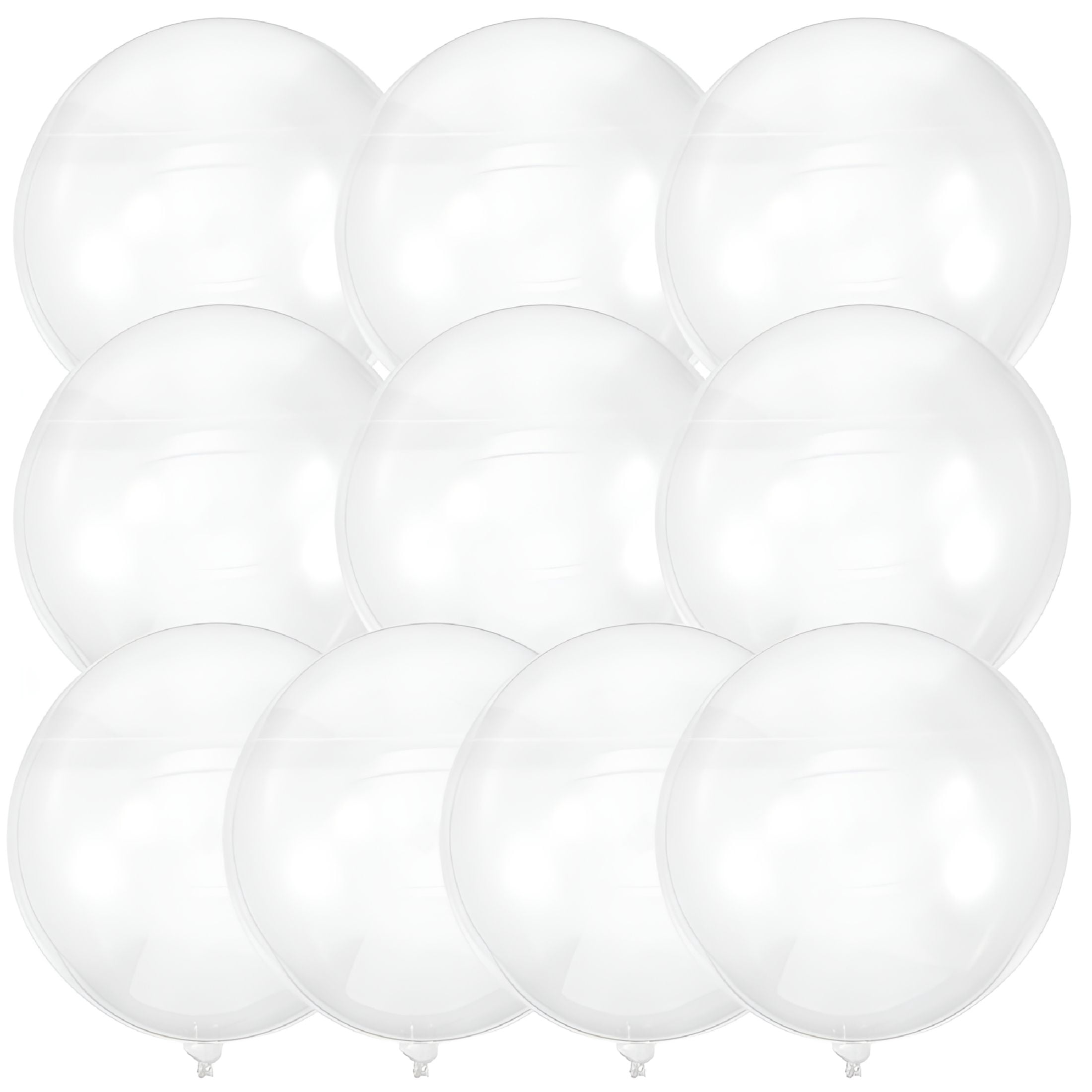 BESTSKY 10 Pcs Transparent Wave Balloon Clear Balloons Birthday ...