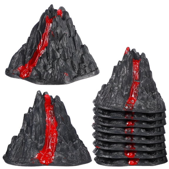 BESTSKY 10 Pcs Volcano Model Ornament Toy for Children Simulation Ornaments Fake Models Toys Kid
