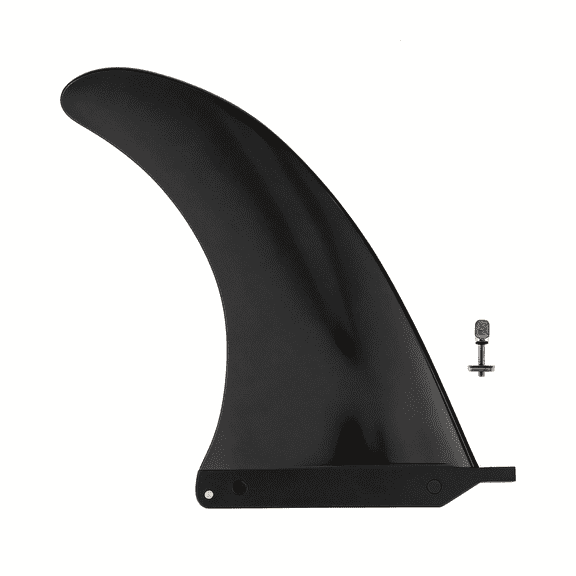 BESTSKY 10" Surf & Sup Fin - with No Tool Fin Screw - 10 Inch Center Fin for Longboard, Surfboard & Paddleboard Tool-Free Paddleboard Fin
