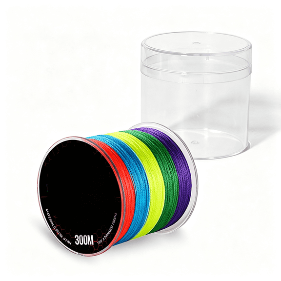 BESTSKY 100% Pe Fiber Fishing Leader Line,300Yds,Colored,Thin Diameter Superline 25Lb 30Lb 40Lb 50Lb 80Lb 100Lb Near Zero Stretch 8 Strand Braided Strong String