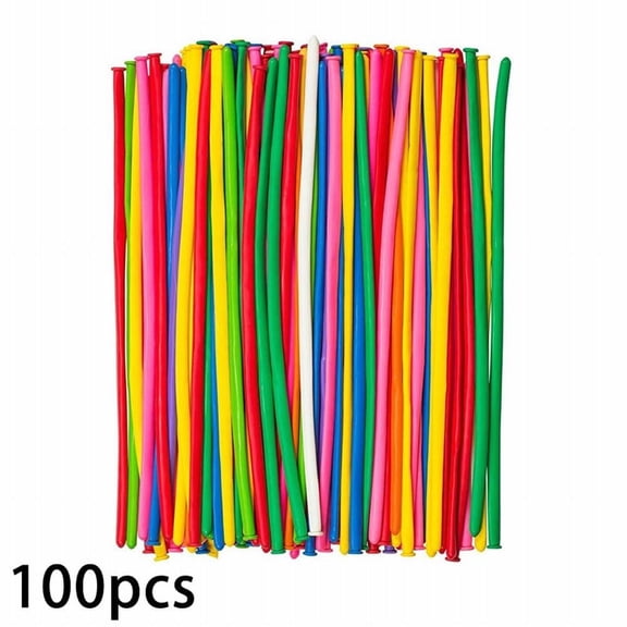BESTSKY 100X New Long Balloons Different Colours Latex 260Q Traditional Modelling