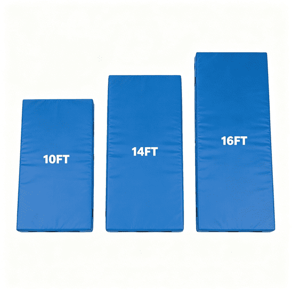 BESTSKY 10Ft 14Ft 16Ft Trampoline Pad,Trampoline Safety Pad Replacement,Easy Install Round Trampoline Spring Cover,Waterproof Universal Spring Pad,No Holes for Pole,Blue