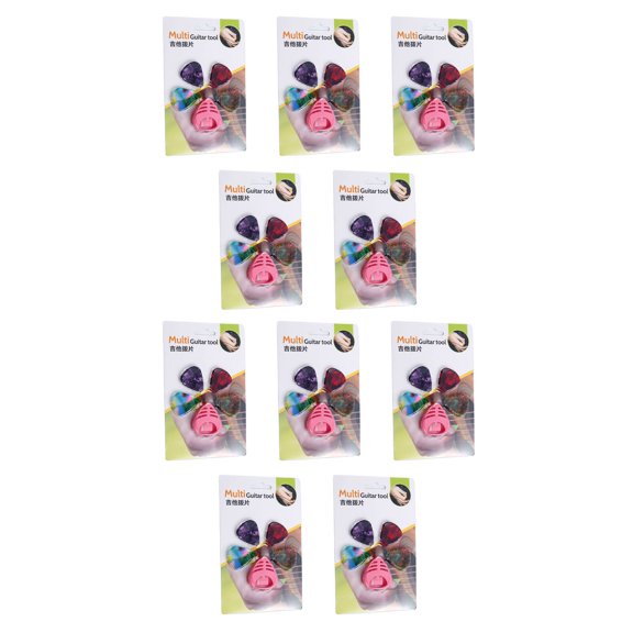 BESTSKY 10Pcs Guitar Picks,Better Tone Guitar Accessories,Improved Performance Quick Response Guitar Pick,Multicolor5