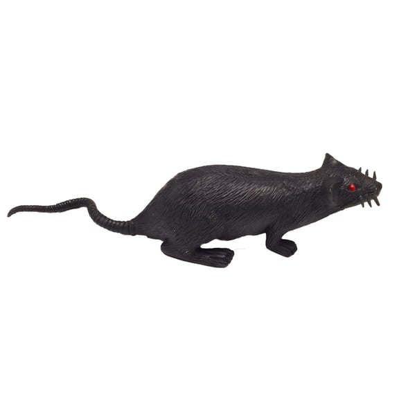 BESTSKY 10Pcs Prank Stuff Fake Rat Model Gray Black PVC for Horror-Themed Parties Fake Mouse
