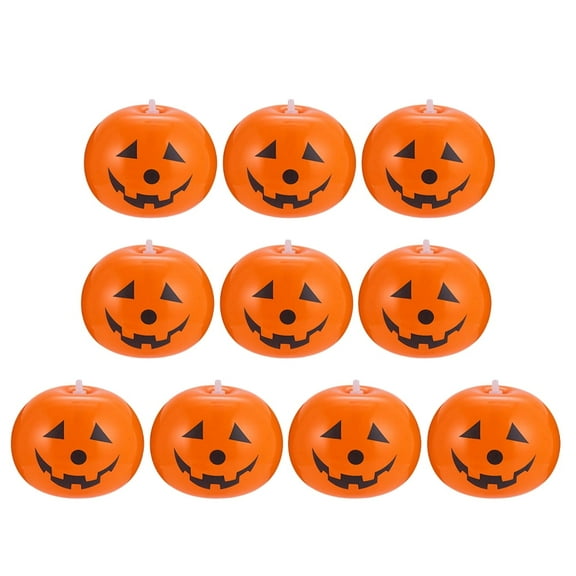BESTSKY 10Pcs Pumpkin Balloons,LED Light Balloons Pumpkin Latex Balloons
