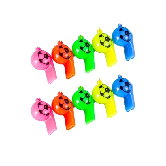 BESTSKY 10Pcs Whistle,Mini Kids Soccer Whistle for Cheerleading,Sound Toys for Party Arena