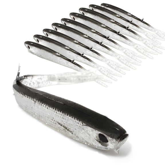 BESTSKY 10pcs Fishing Lure False Fish Shape Soft Artificial Bait For Saltwater Freshwater