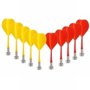 BESTSKY 10pcs Plastic Wing Magnetic Darts Bullseye Game Toys Random Color