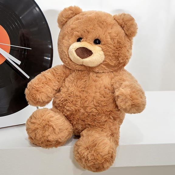 BESTSKY 11 Inch Teddy Bear Stuffed Animal,Soft Teddy Bear Plush Toy for Kids Adults,Classic Cuddly Bear Gift for Birthday Christmas Baby Shower (Brown) Adorable Brown Teddy Bear