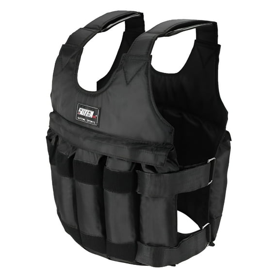BESTSKY 1.76Lb 0.8 Kg Adjustable Workout Weighted Vest Exercise Strength Training Fitness in Black