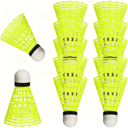 BESTSKY 12 Pack Nylon Badminton Shuttlecocks Badminton Birdie Balls with Great Stability and Durability,Shuttlecock Indoor Outdoor Sports High Speed Training