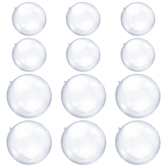 BESTSKY 12-Pack Transparent Inflatable Beach Ball Set  a Fun Choice for the Beach and Poolside Clear Beach Balls
