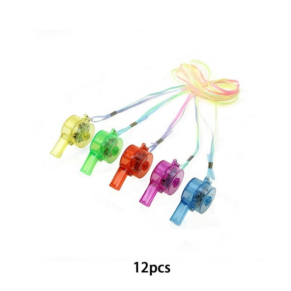BESTSKY 12Pcs Whistle,Cool Light Effect Whistle for Coaches,Children Entertainment Emergency Whistle