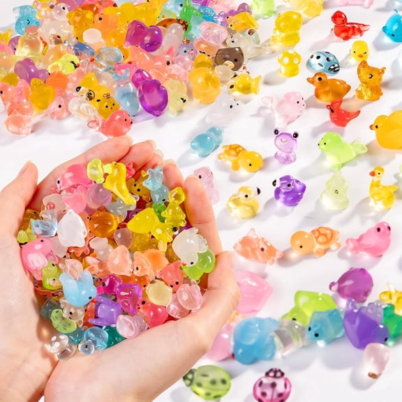 BESTSKY 140 Mini Resin Animals Variety Pack,Tiny Resin Animals,Mini Animals Figures,Little Animals Figures Mini,for Micro Fairy Garden Landscape Accessories Hide Crafts Decor Aquarium