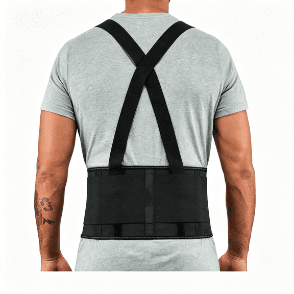 BESTSKY 1650 Back Support Belt, 7.5" Elastic, Adjustable, Removeable Straps, Back Support, Xl