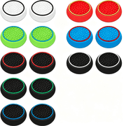 BESTSKY 16Pcs Controller Thumb Grips Replacement for Ps5,Silicone Joystick Caps,Anti-Slip Anti-Scratch Thumb Grips Caps Cover Analog Stick for Ps5