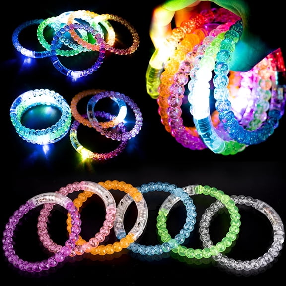 BESTSKY 18PCS Glow Sticks Bracelets,LED Bracelets Party Supplies for Kids and Adults Glow in The Dark,LED Bracelet Light Up Party Favors for Concerts,Festivals,Sports,Parties,Night Events