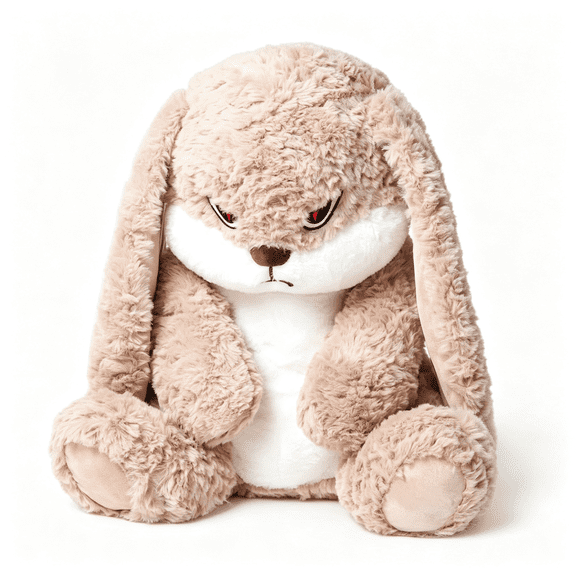 BESTSKY 19.6 Inch Bunny Stuffed Animals,Soft & Cute Rabbit Plush Toys,Grumpy Bunny Plush,Rabbit Stuffed Animal,Perfect for a Gift Adorable Stuffed Bunny (Brown)