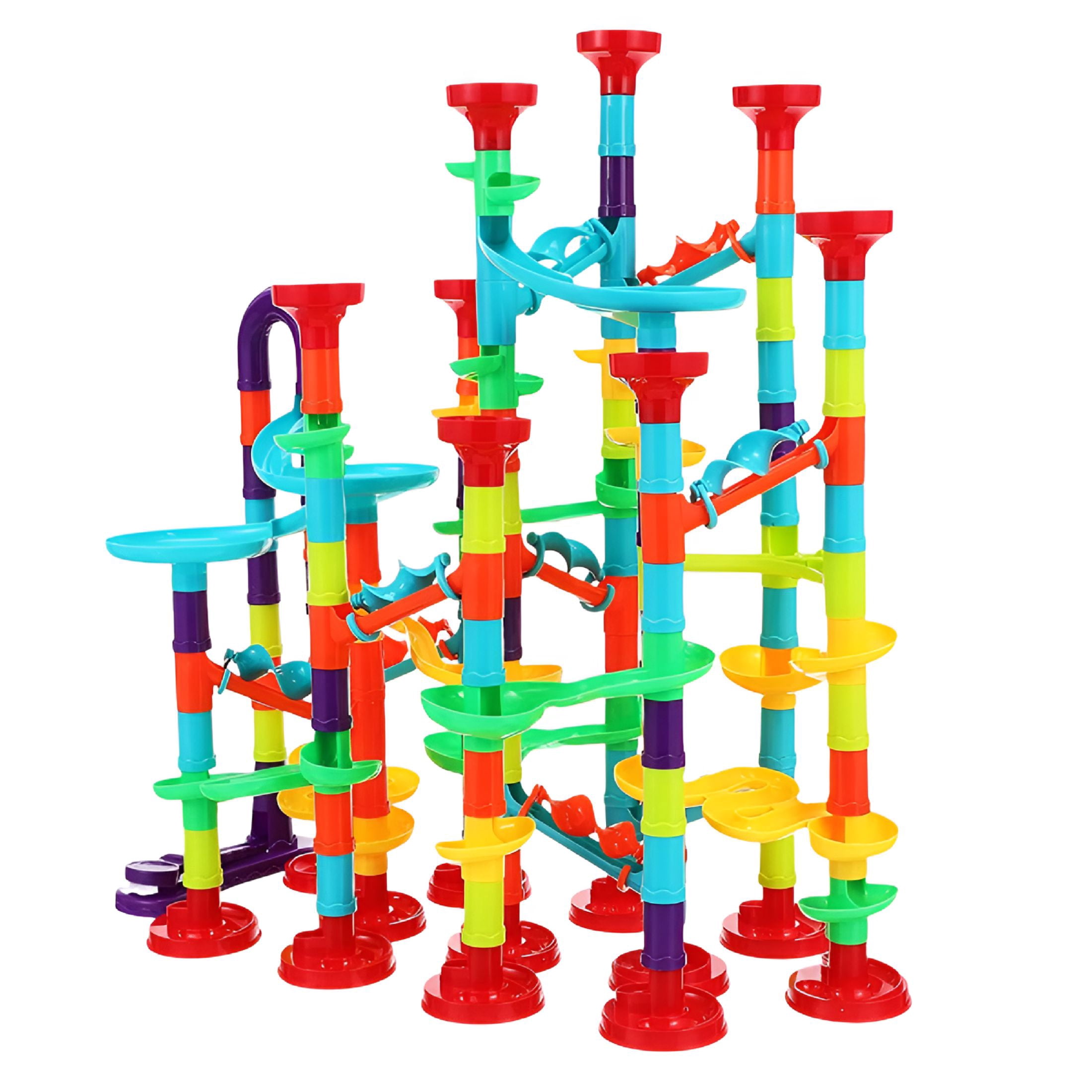 BESTSKY 2026 New 197 Pcs Marble Run Set Strong Construction Building ...