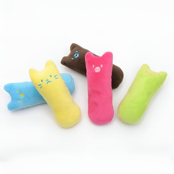 BESTSKY 1Pcs Cat Teething Toy for Kitten Chewing and Teeth Grinding Indoor Playtime Coffee 10.0X4.5X2.5in