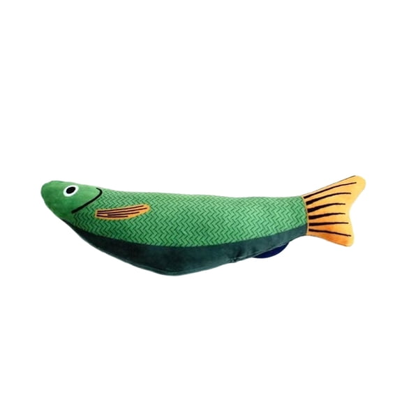 BESTSKY 1Pcs Cat Toys Saury Fish Toy Catnip Toys,Soft and Durable,Interactive Kitten Kicker for Indoor Kitty Exercise Cat Stimulation Toys for Indoor Cats 9.5 Inches(Green)