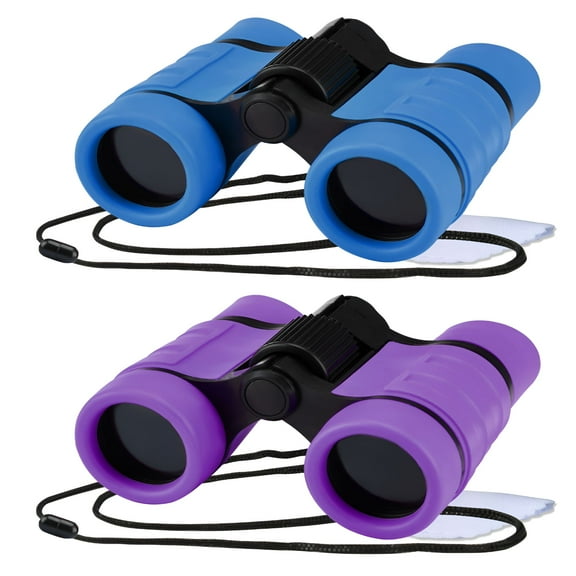 BESTSKY 2 Pack Binoculars for Kids, Kids Binoculars for 3-12 Years Boys and Girls Toys Gifts Optics Shockproof Toy Binoculars for Bird Watching, Educational Insights, Camping, Science, Detective