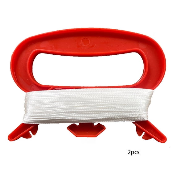 BESTSKY 2 Pack Kite String Winder 100 Meter / 40 Inch Cord with D Shape Handle Winding Reel Grip Spool Line Board Plate for Flying Kites Outdoor Kids Adults Boys Girls Game