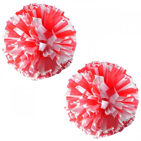 BESTSKY 2 Pack Pom Poms Cheerleading with Baton Handle Plastic Cheer Poms Cheerleading Pompoms for Sports Party Dance Team Accessories Chee Squad Spirit
