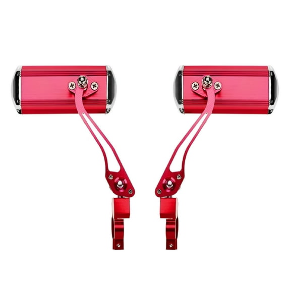 BESTSKY 2 Pack Rearview Bicycle Wide Range View Mirror For Cycling Bike Handlebar (Red)
