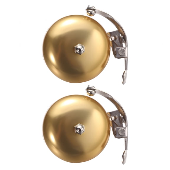 BESTSKY 2 Pcs Cycling Bell for Bicycle Bell Handlebar Bell 7X7X5CM Golden