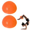 thumbnail image 1 of BESTSKY 2 Pcs Exercise Ball,6.3"*6.3"*3.15" Birth Ball,Anti-Slip Excersing Ball,Orange, 1 of 7