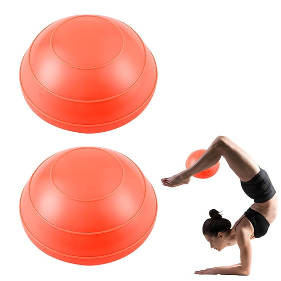 BESTSKY 2 Pcs Exercise Ball,6.3"*6.3"*3.15" Birth Ball,Anti-Slip Texture Excersing Ball,Orange