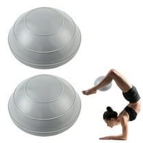 BESTSKY 2 Pcs Exercise Ball,6.3"*6.3"*3.15" Excersing Ball,Anti-Slip Texture Pilates Ball,Gray