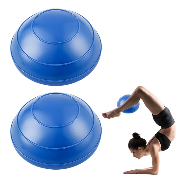 BESTSKY 2 Pcs Exercise Ball,6.3"*6.3"*3.15" Workout Ball,Anti-Slip Texture Pregnancy Ball,Blue