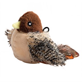 BESTSKY 2 Pcs Flapping Bird Cat Toy, Interactive Bionic Animal Sound Kitten Toy, Touch Activated Hunting Simulator with Chew Resistant Polyester Fiber