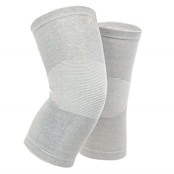 BESTSKY 2 Pcs Knee Brace for Women,Anti-Slip Volleyball Knee Pads,Elastic Fit Joint Support Knee Sleeve,Gray