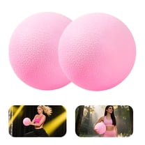 BESTSKY 2 Pcs Massage Ball,2.36in Therapy Ball,Sweatproof Foot Massage Ball,Pink