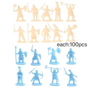 BESTSKY 200 Pcs Mini Soldier Small Soldier Miniature Medieval Action Figures Medieval Toys