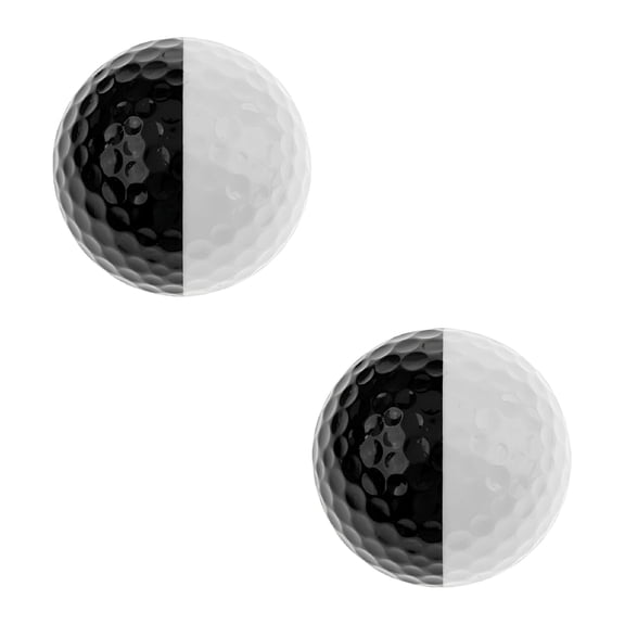 BESTSKY 2026 New 2 Pcs Softball Practice Balls Accessories Black and White Personalized Putting Exploding