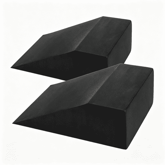 BESTSKY 2 Pcs Yoga Foam Squat Wedge Blocks, Professional Squat Ramp for Heel Elevated Squat, Lightweight Calf Stretcher Slant Board for Fitness, Squat, Push Up, Weightlifting
