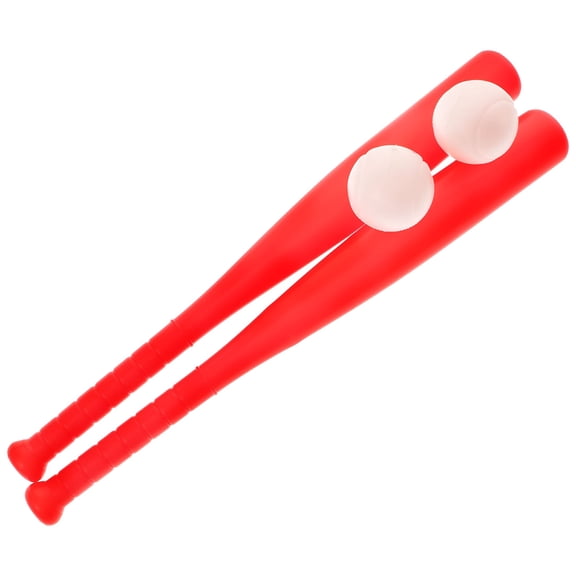 BESTSKY 2 Sets of Plastic Baseball Bat & Ball for Outdoor Practice