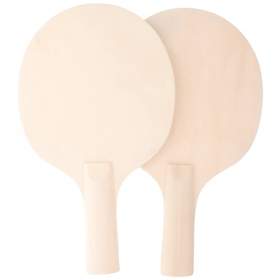 BESTSKY 2 Wood Pong Paddles for Table Tennis - DIY Sports Game for Kids & Adults
