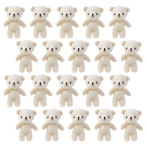 BESTSKY 20 Pcs Mini Bear Stuffed Toy Home Accessory Birthday Goodies Mini Plushies Miniature Stuffed Bears Portable Bear Pendant