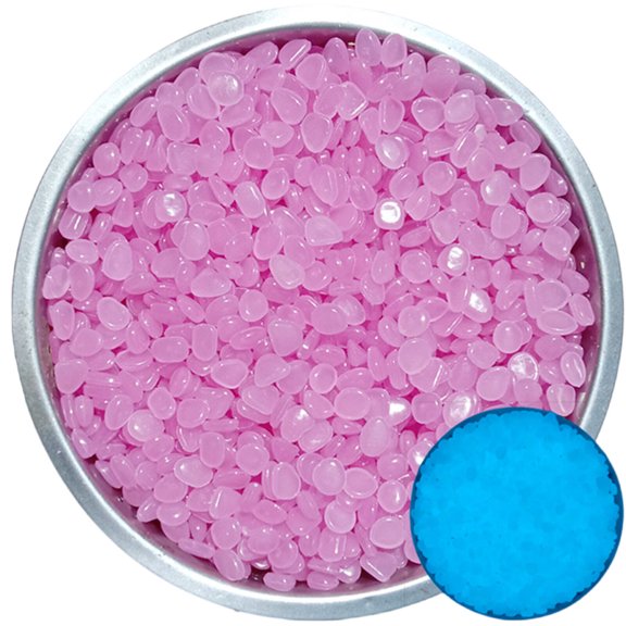 BESTSKY 200Pcs Aquarium Rocks,Safe Material Crystals and Healing Stones,Healthy Use Rose Quartz,Purple