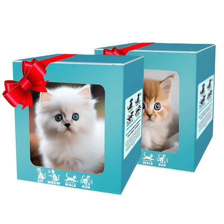 BESTSKY Realistic Robot Cat for Adults, Interactive Walking Pet