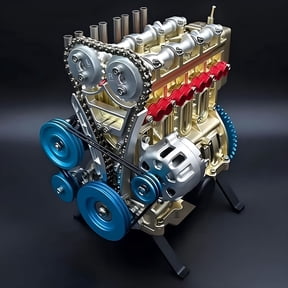 BESTSKY 2025 New Upgrade Engine Model V8 Engine Model Kit That Works DIY Car Engine Model for Adults & Kids Age 12+,Car Engine Building Engineering Toys Cylinder Full Metal Car